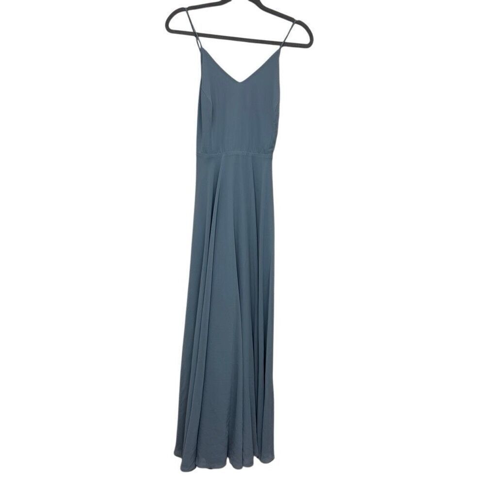 Lulus blue maxi sleeveless dress size large